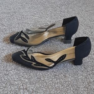 Annie Shoes Floral and Metal Stones Embellished